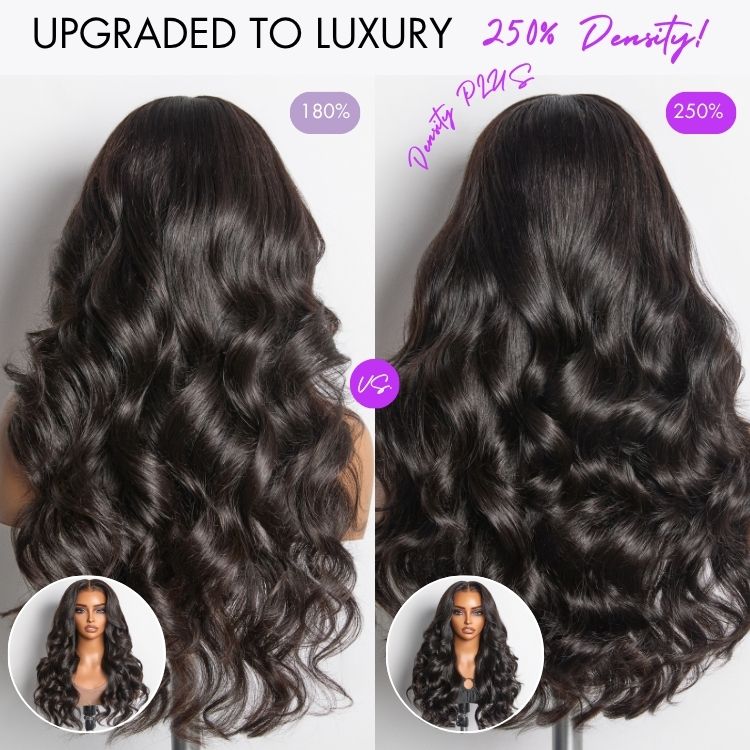 NatureMAX™ 200% / 250% Density Loose Wave Glueless Ear-to-ear 13x4 / 13x6 HD Lace Front Wig Pre-Cut Lace Flexi-Fit Drawstring Cap