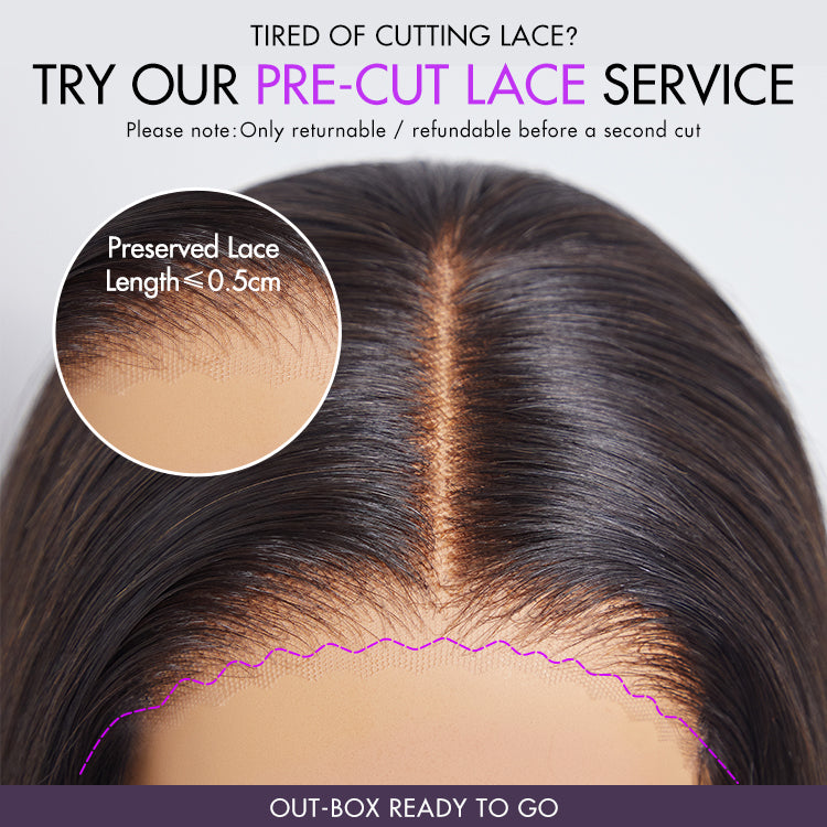 180% Density Bouncy Curls Glueless 5x5 Closure Pre-Cut Lace Layered Curly Wig Breathable Cap