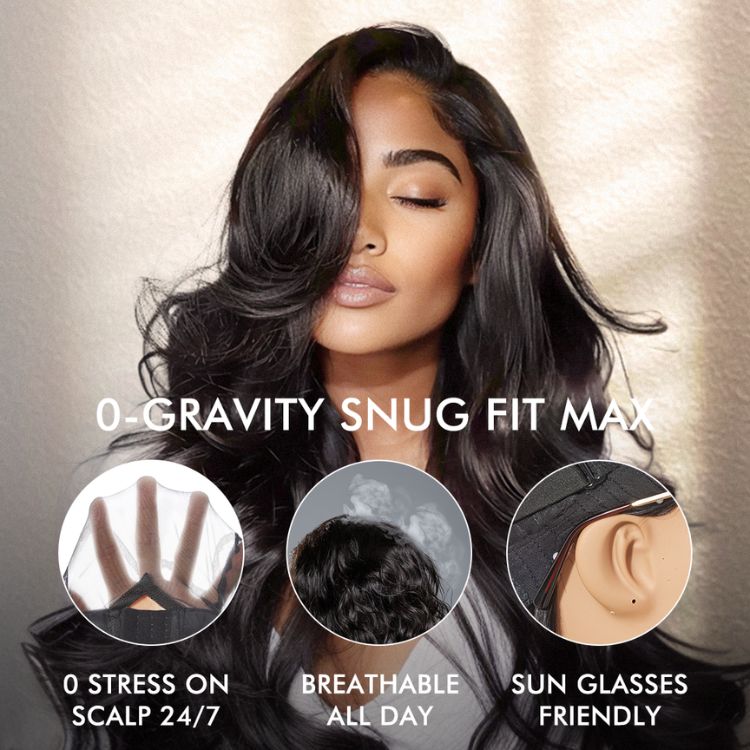 Luvme All-Day Comfort™ Wig 4C Kinky Edges Kinky Straight Glueless 7x6 Closure HD Lace Human Hair Wig Pre-Cut Lace