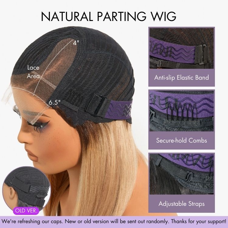 Luvme All-Day Comfort™ Wig Brown Highlight Deep Wave Glueless Minimalist HD Lace Curly Wig Pre-Cut Lace