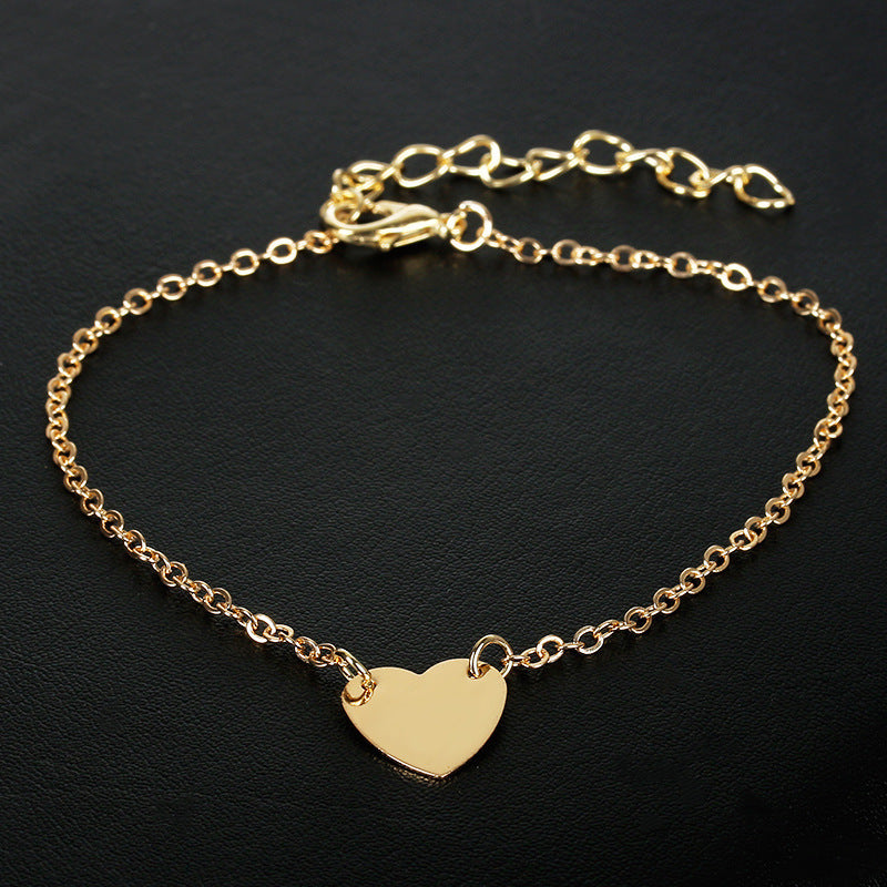 European And American Minimalist Love Necklace Bracelet