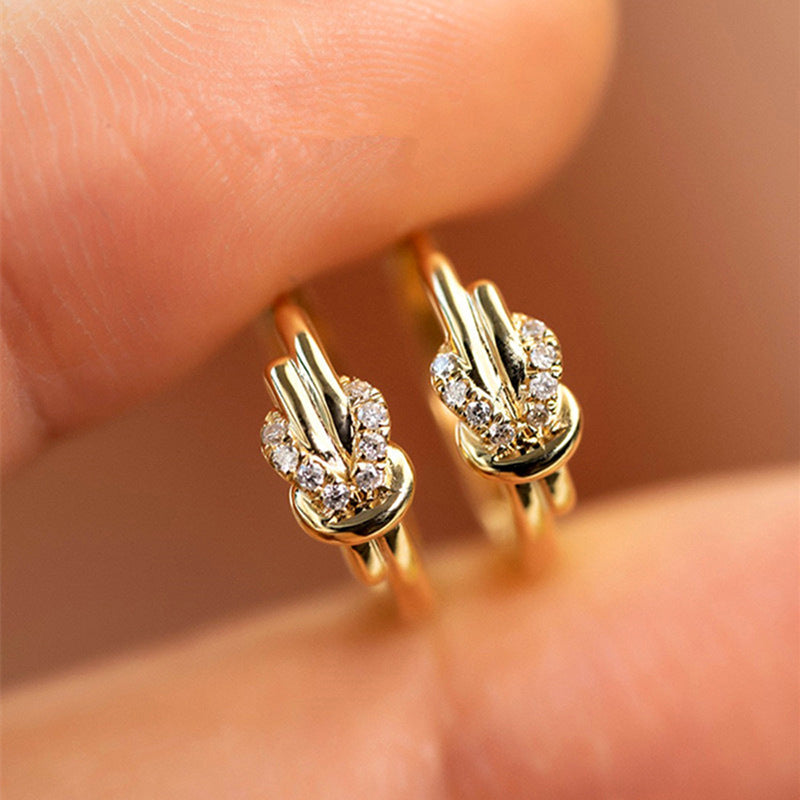 Full Diamond Vachette Clasp Earrings