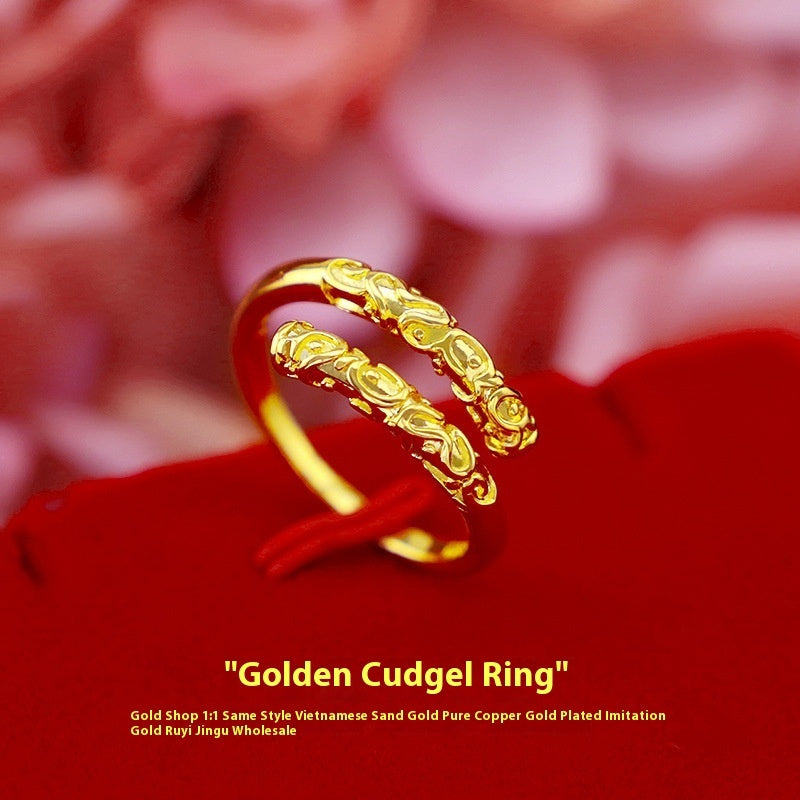 Ring Variety Special-interest Design Fu Character Heart