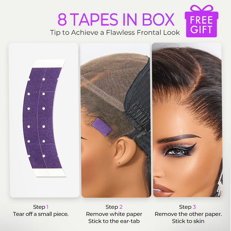 NatureMAX 200% Density Deep Wave Glueless 13x6 HD Lace Front Wig Human Hair Pre-Cut Lace Flexi-Fit Drawstring Cap