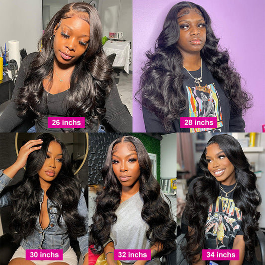 PURE HUMAN Wigs Front Lace Long Curly Hair Headgear