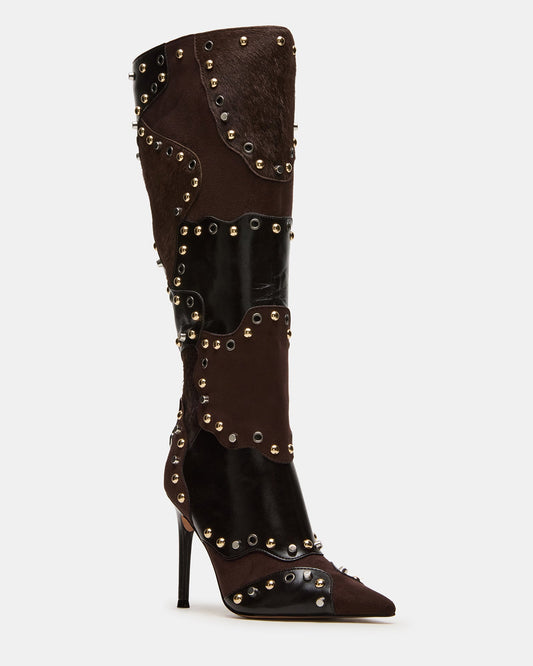 REVIVE BROWN MULTI WIDE CALF